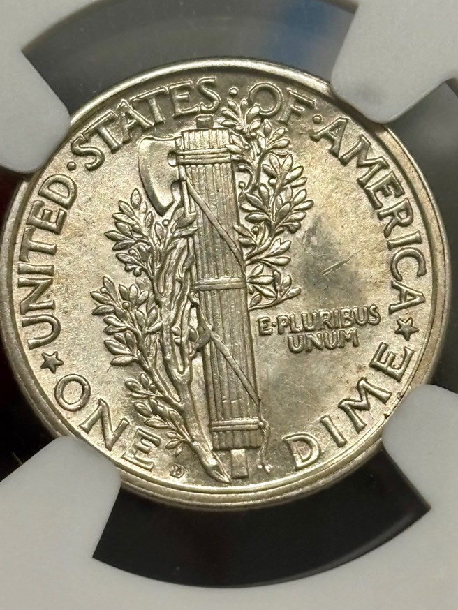 1918 D 10C MS | Coin Explorer | NGC