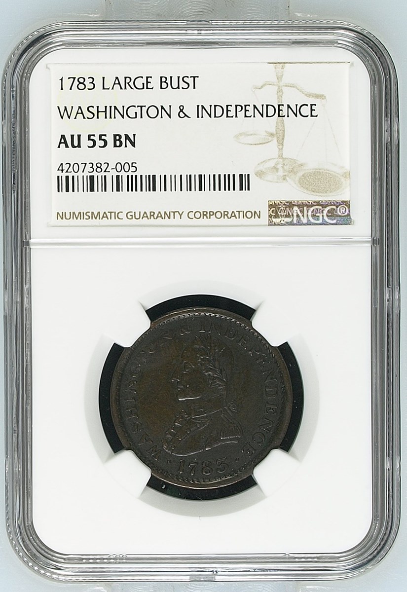 1783 LARGE BUST WASHINGTON & INDEPENDENCE MS | Coin Explorer