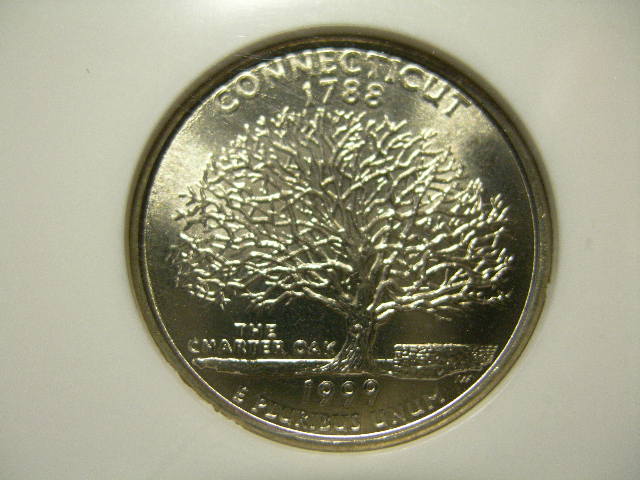 1999 P CONNECTICUT 25C MS | Coin Explorer | NGC