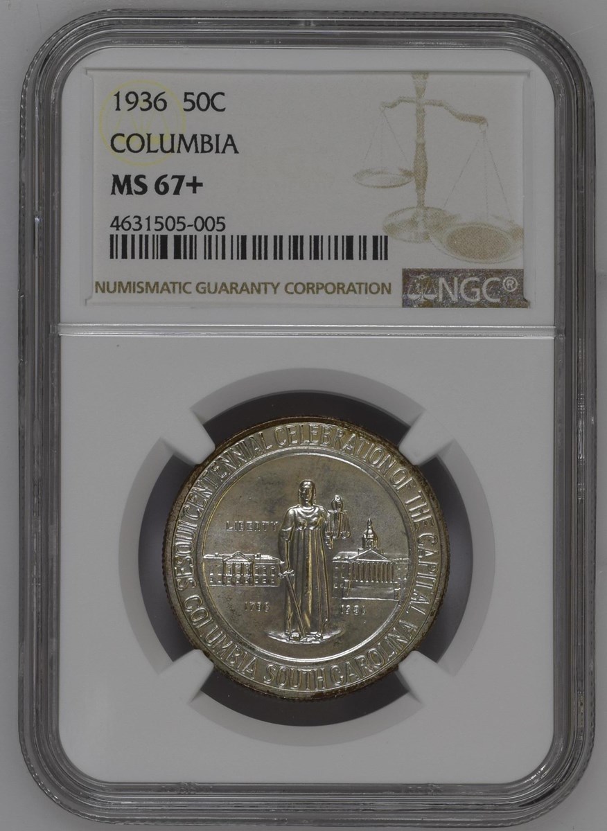 1936 COLUMBIA 50C MS | Coin Explorer | NGC