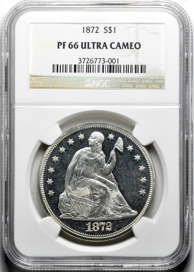 1872 $1 PF | Coin Explorer | NGC