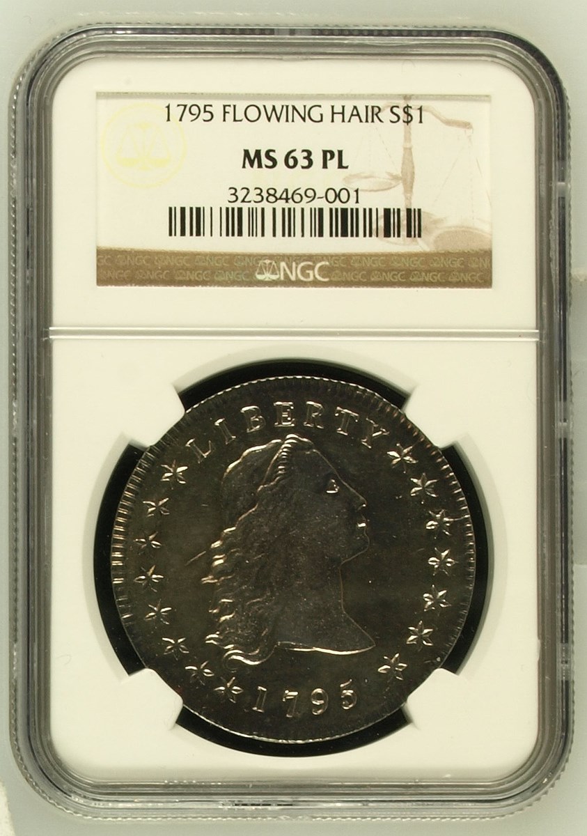 1795 FLOWING HAIR $1 MS | Coin Explorer | NGC
