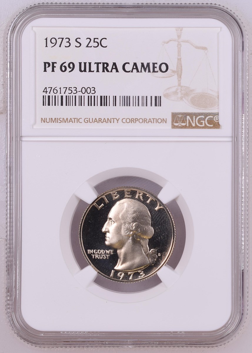 1973 S 25C PF | Coin Explorer | NGC