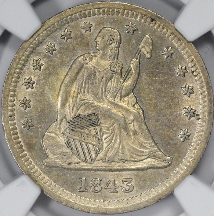 1843 O 25C MS | Coin Explorer | NGC
