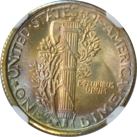 1931 D 10C MS | Coin Explorer | NGC