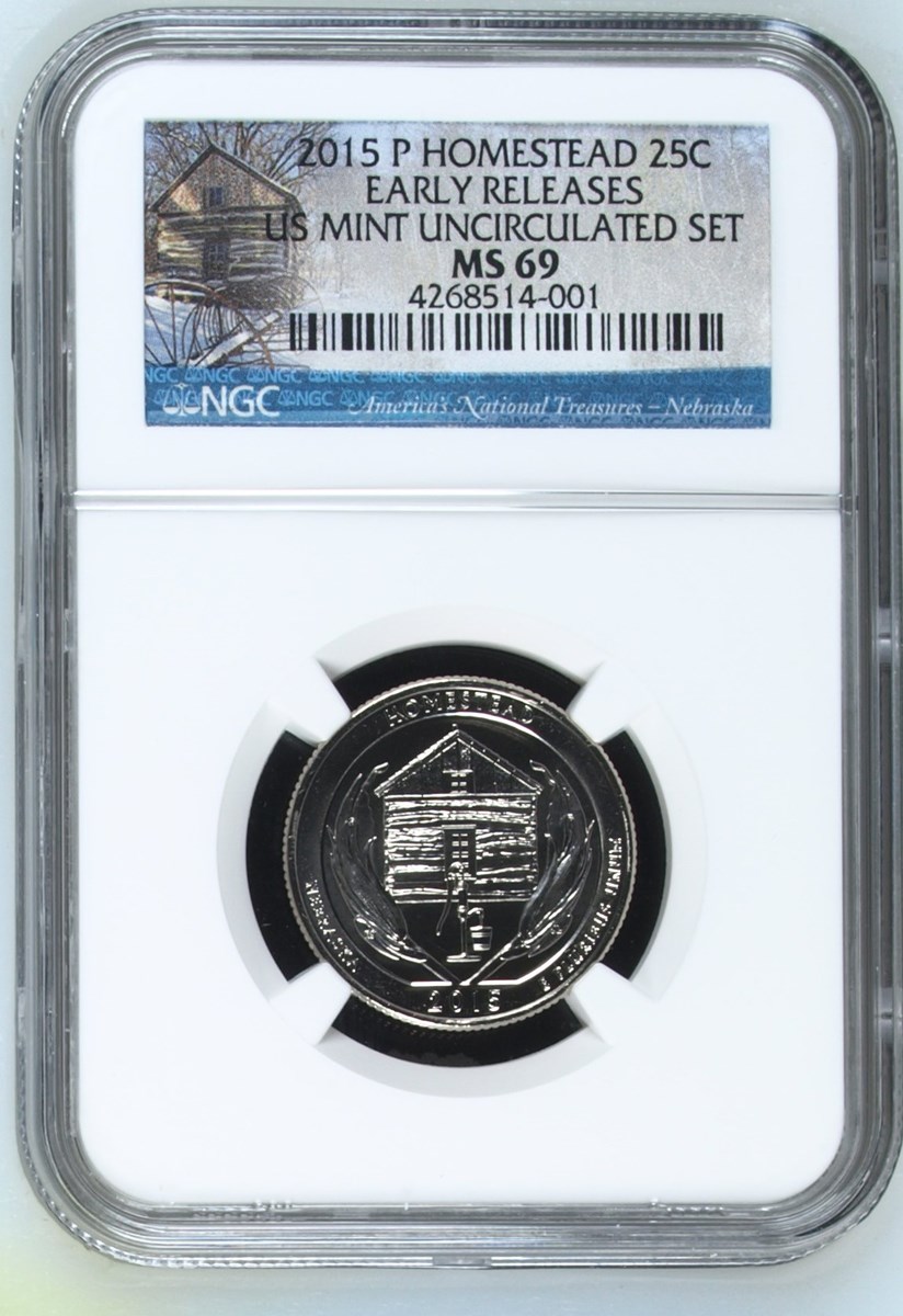 2015 P HOMESTEAD 25C MS | Coin Explorer | NGC