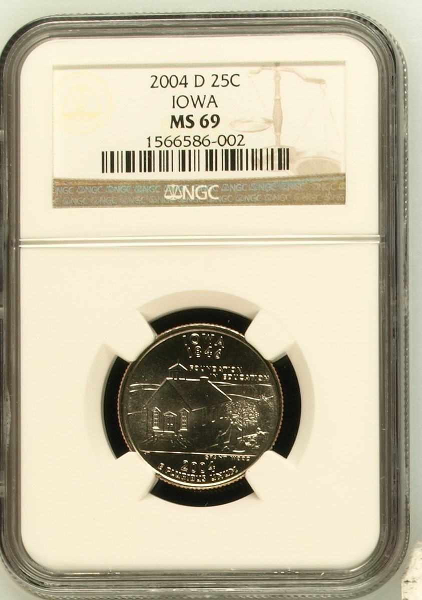 2004 D IOWA 25C MS | Coin Explorer | NGC