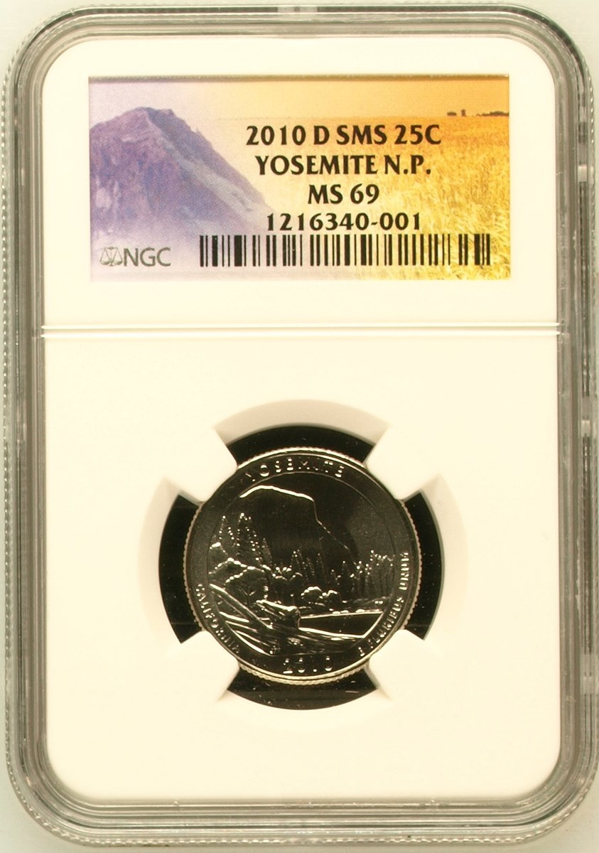 2010 D SMS YOSEMITE 25C MS | Coin Explorer | NGC