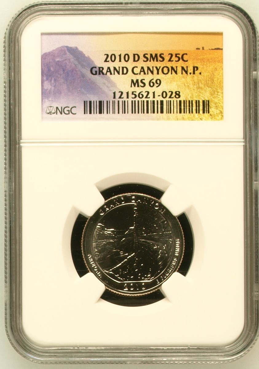 2010 D SMS GRAND CANYON 25C MS | Coin Explorer | NGC