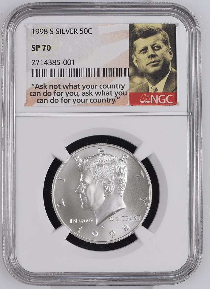 1998 S SILVER 50C SP | Coin Explorer | NGC