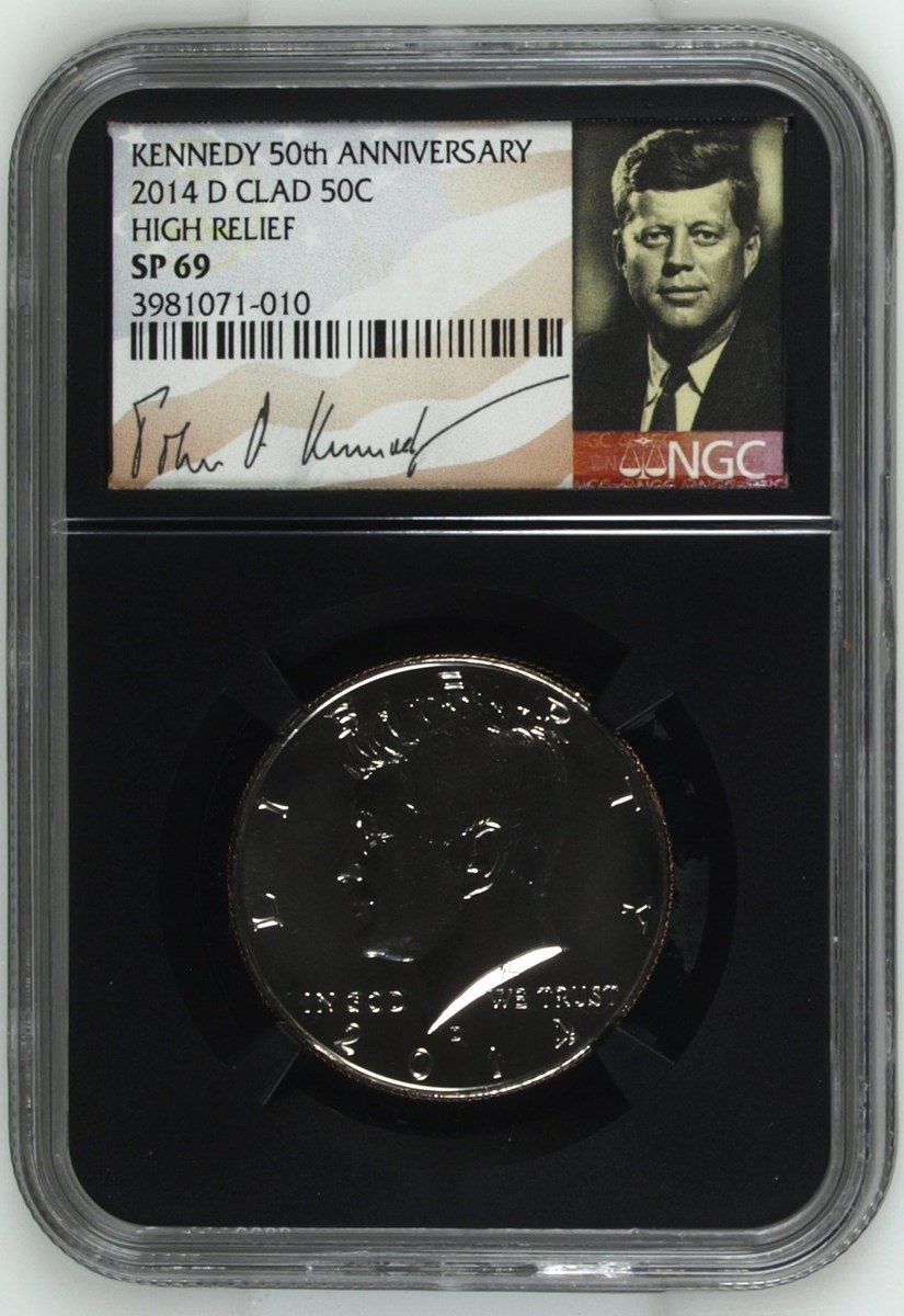 2014 D CLAD HIGH RELIEF 50C SP | Coin Explorer | NGC