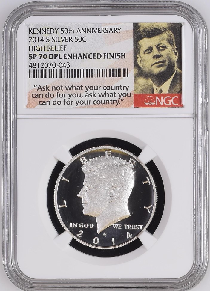 2014 S SILVER HIGH RELIEF 50C SP | Coin Explorer | NGC