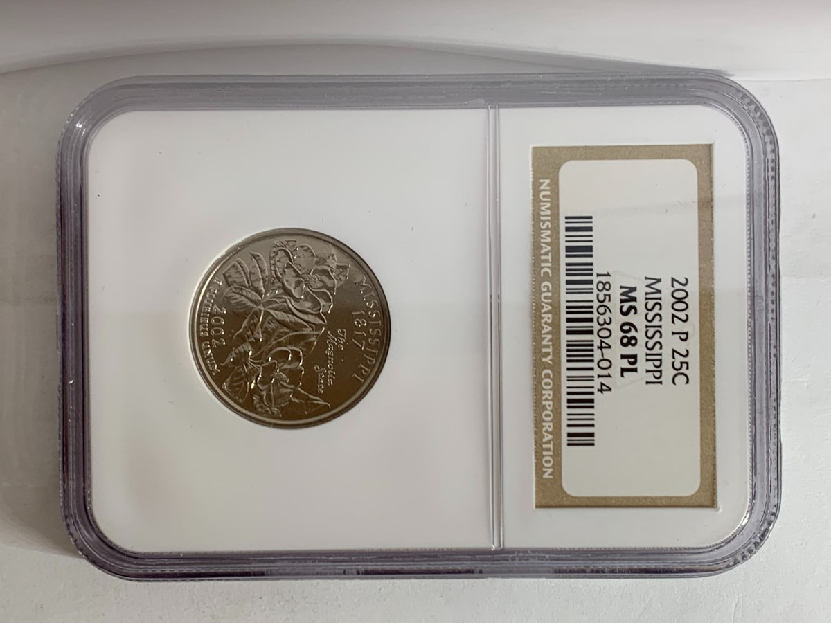 2002 P MISSISSIPPI 25C MS | Coin Explorer | NGC