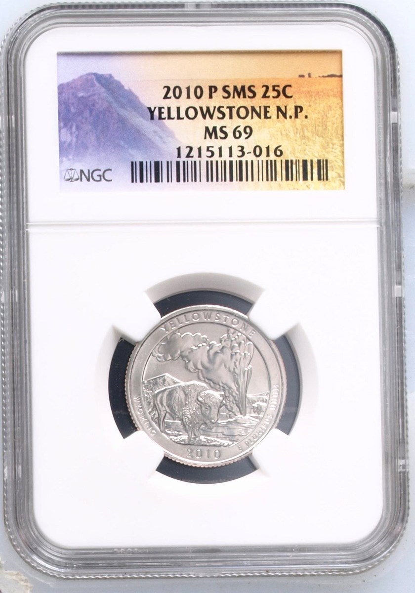2010 P SMS YELLOWSTONE 25C MS | Coin Explorer | NGC
