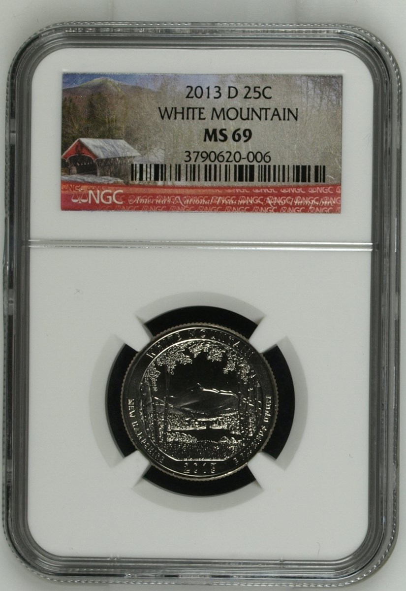 2013 D WHITE MOUNTAIN 25C MS | Coin Explorer | NGC