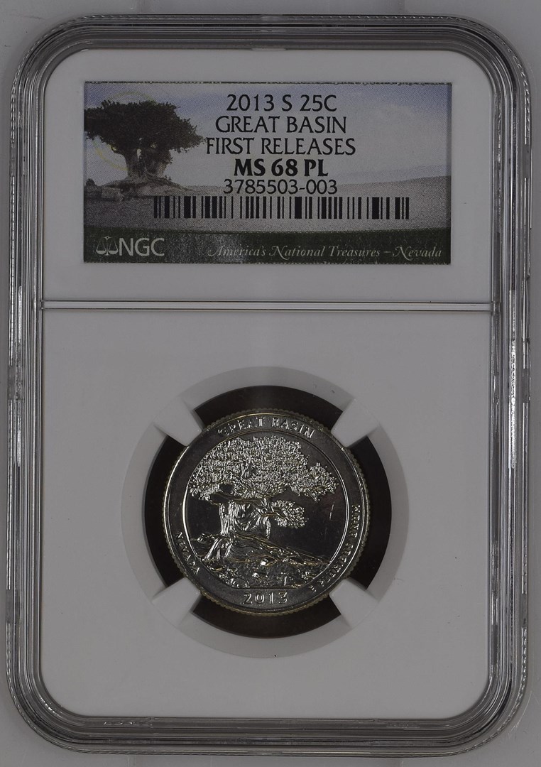 2013 S GREAT BASIN 25C MS | Coin Explorer | NGC