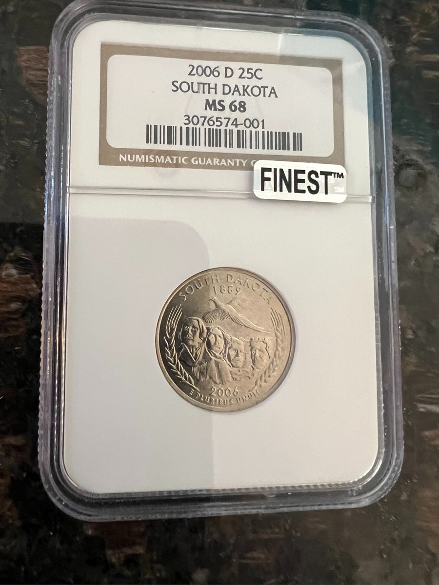 【新品未開封】2006年発行 サウスダコタ州Quarter 1 バンク•ロール 2006 D SOUTH DAKOTA 25C MS | Coin Explorer | NGC