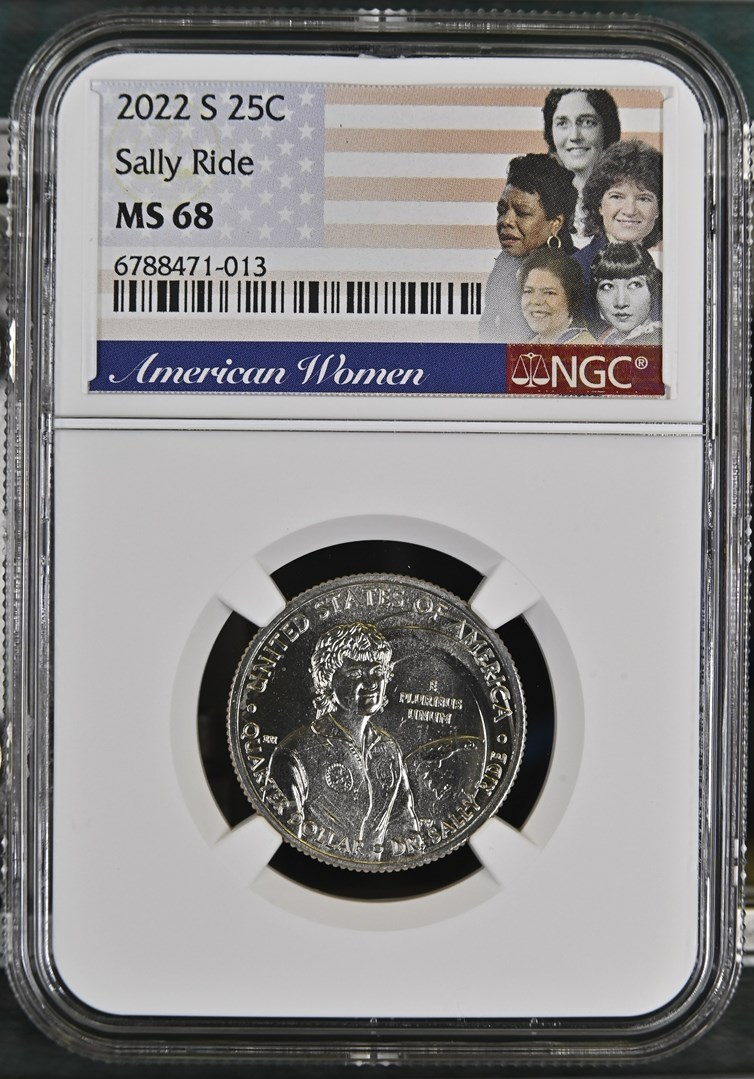 ⭐️【PCGS PR68】2022S 25C銀貨 Dr. Sally Ride 2022 S Sally Ride 25C MS | Coin Explorer | NGC