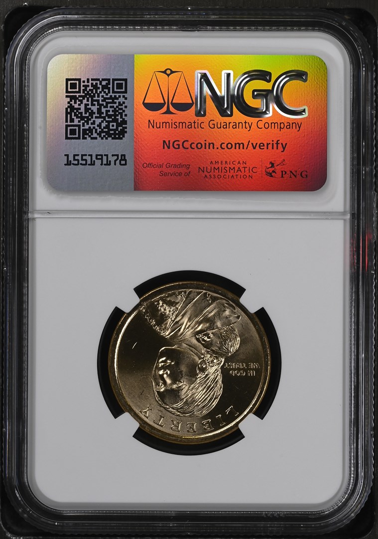 BRAIN ON ID-1000A中古品です。 2009 D SACAGAWEA AGRICULTURE $1 MS | Coin Explorer | NGC