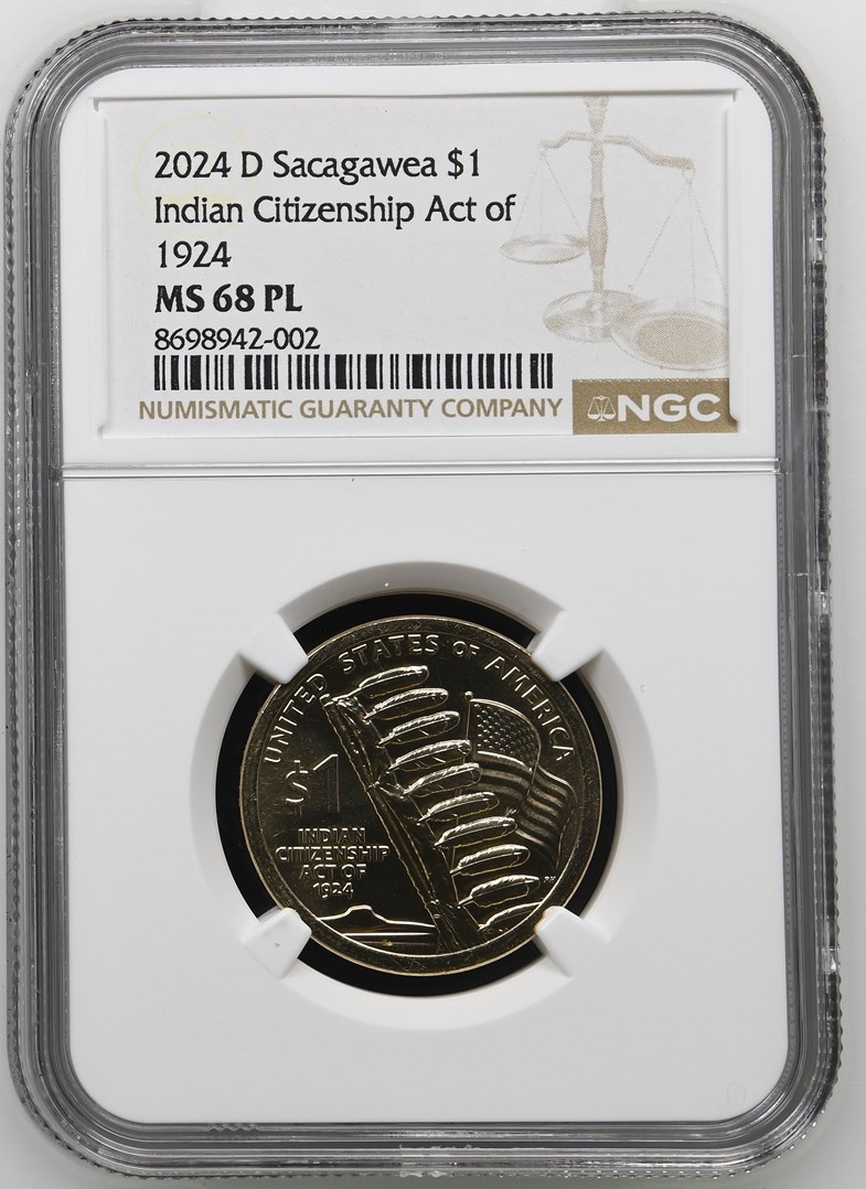 2024 D Sacagawea Indian Citizenship Act of $1 MS | Coin Explorer | NGC