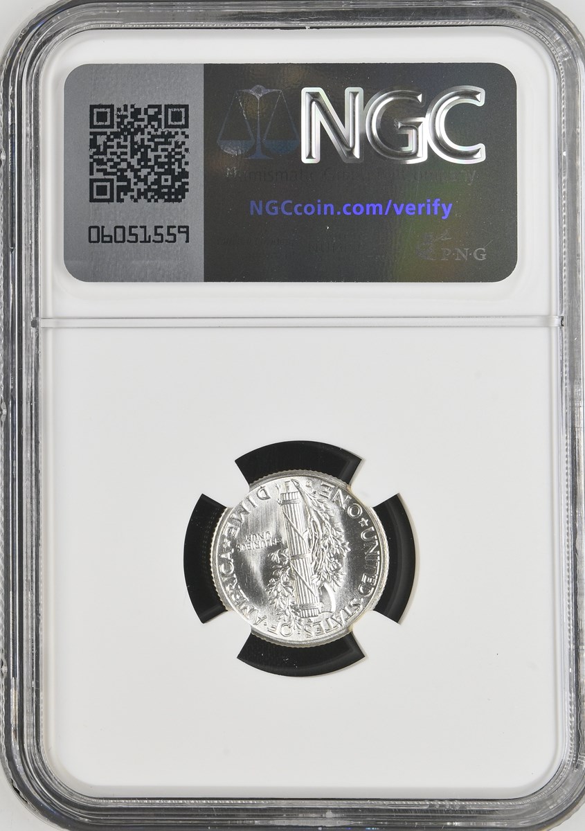 1941 D 10C MS | Coin Explorer | NGC