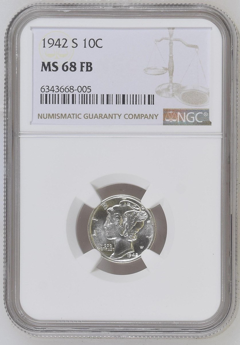 1942 S 10C MS | Coin Explorer | NGC