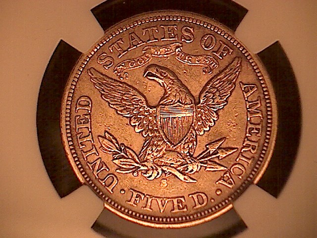 1869 S $5 MS | Coin Explorer | NGC
