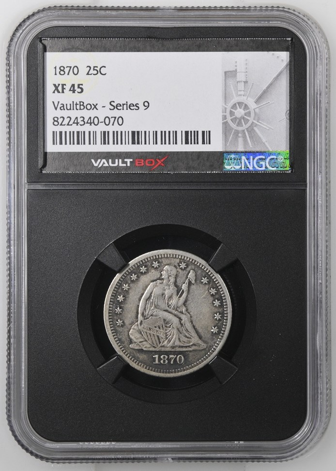 1870 25C MS | Coin Explorer | NGC