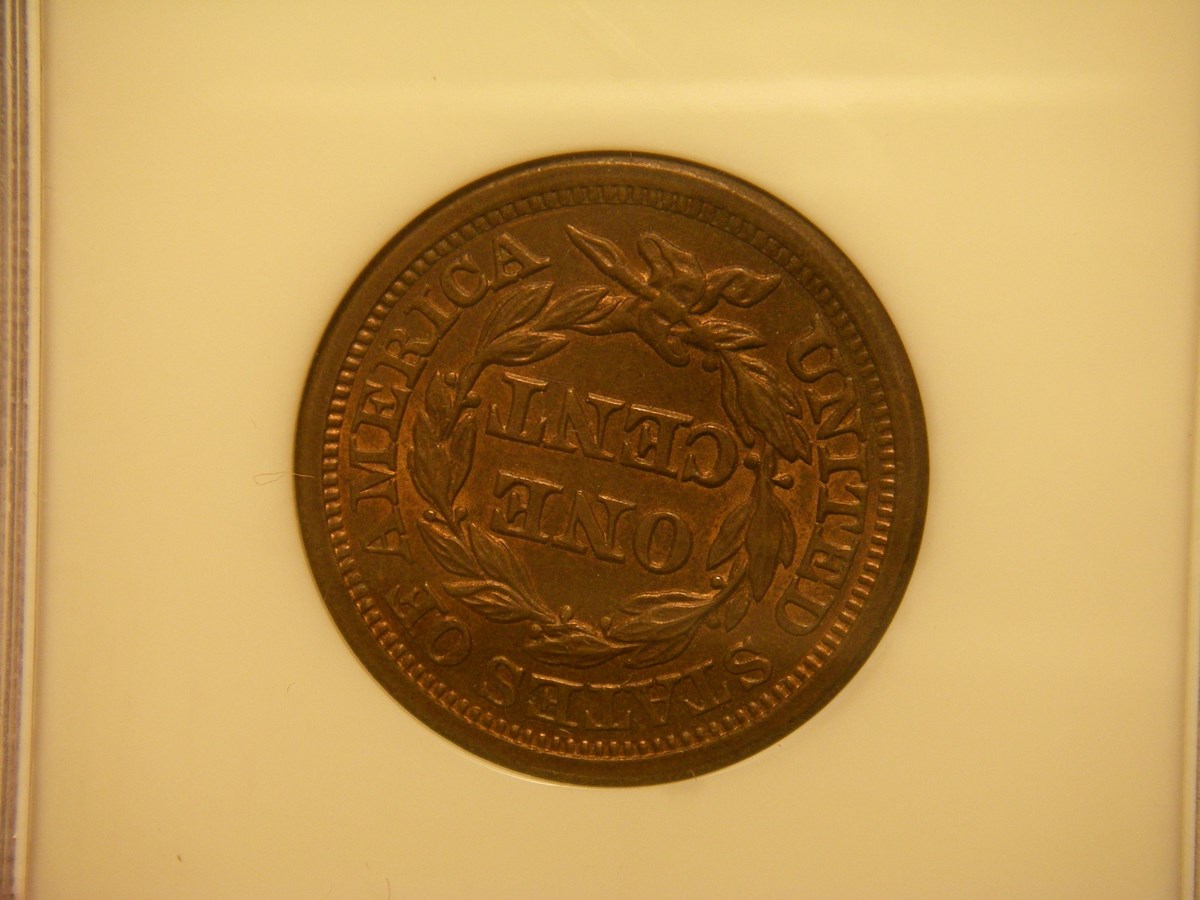 1857 LARGE 1C MS | Coin Explorer | NGC