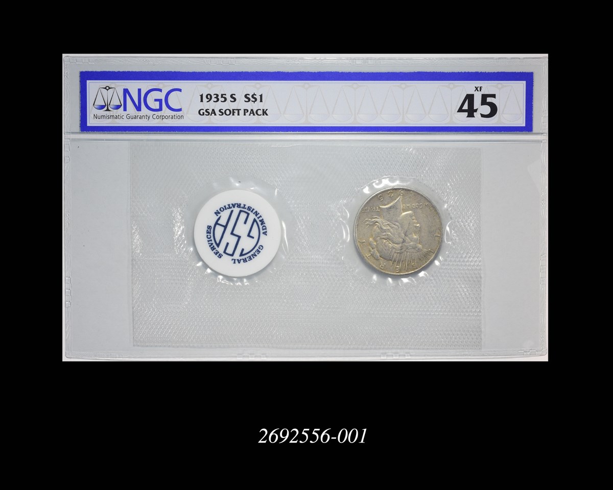 1935-S ピースダラー銀貨 1935 S $1 MS | Coin Explorer | NGC