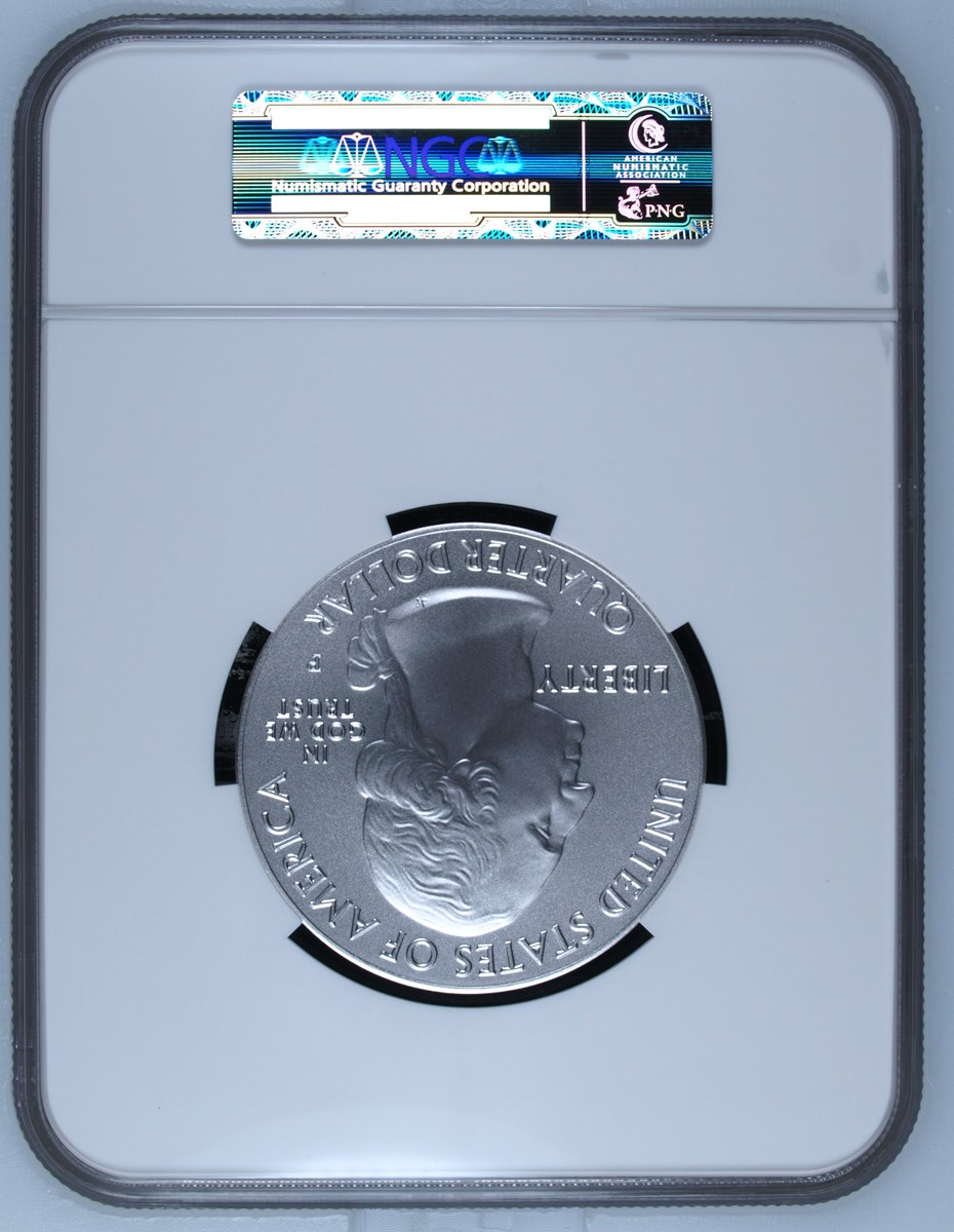 2015 P 5oz SILVER BOMBAY HOOK 25C SP | Coin Explorer | NGC