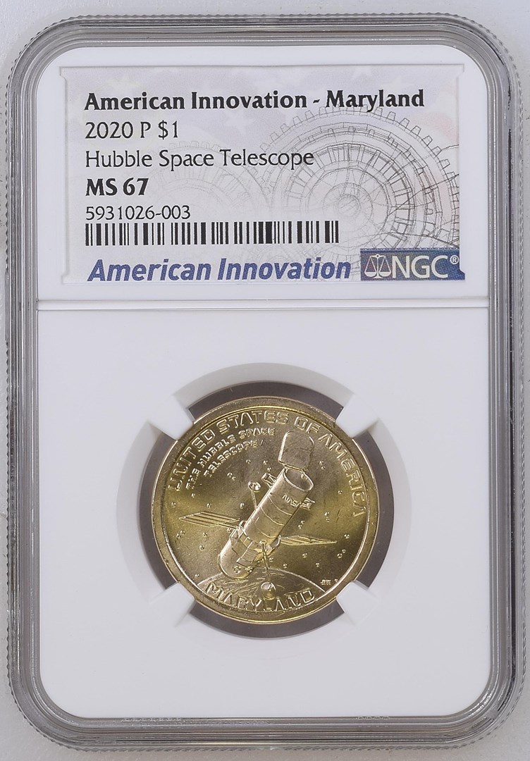 2020 P - MD Hubble Space Telescope $1 MS | Coin Explorer | NGC
