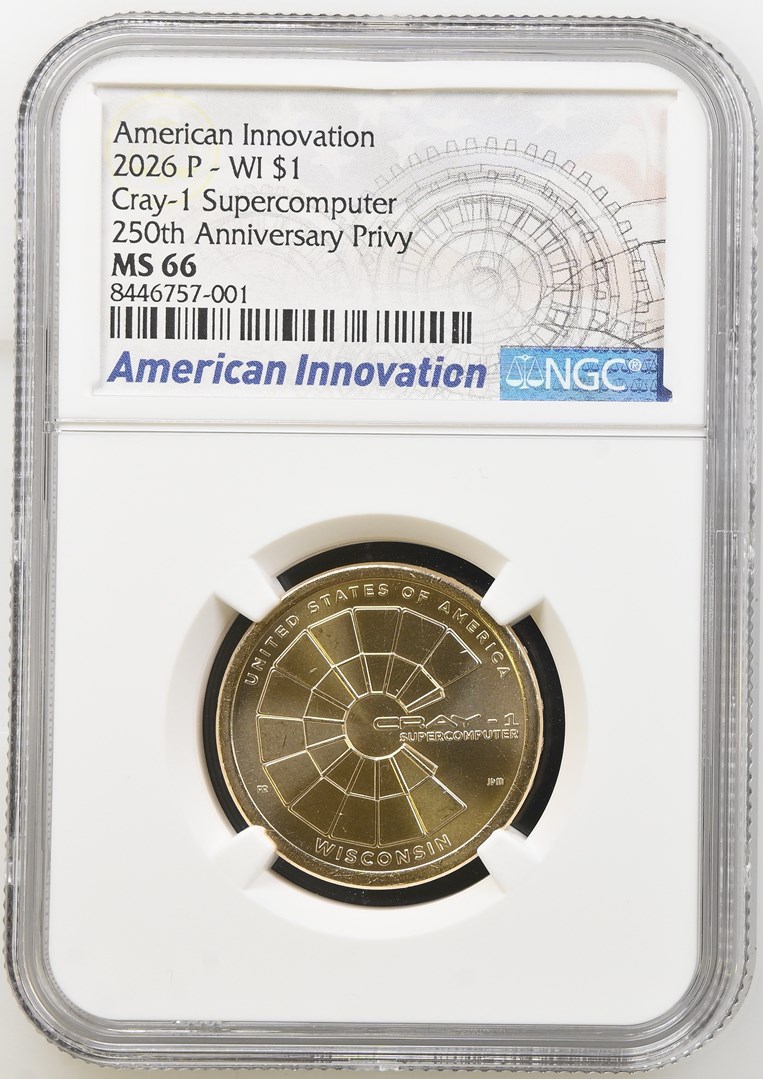 2026 P - WI Cray-1 Supercomputer $1 MS | Coin Explorer | NGC