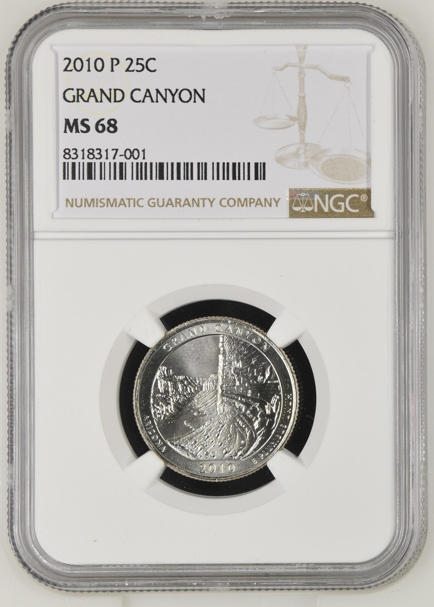 2010 P GRAND CANYON 25C MS | Coin Explorer | NGC