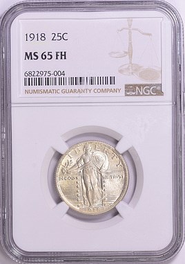 1918 25C MS | Coin Explorer | NGC