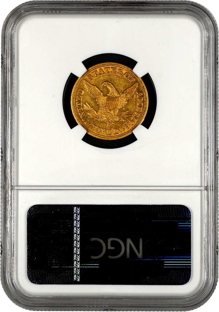 1848 D $5 MS | Coin Explorer | NGC