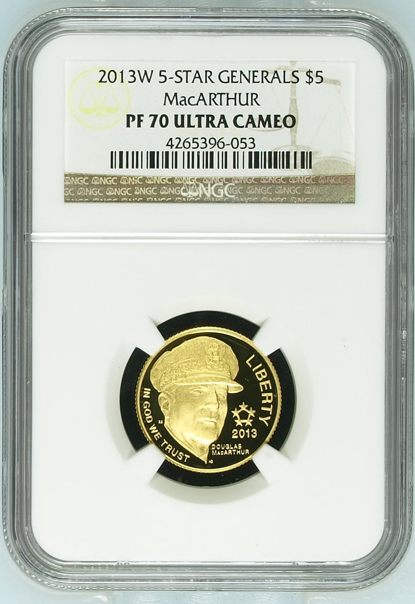 2013 W 5-STAR GENERALS $5 PF | Coin Explorer | NGC