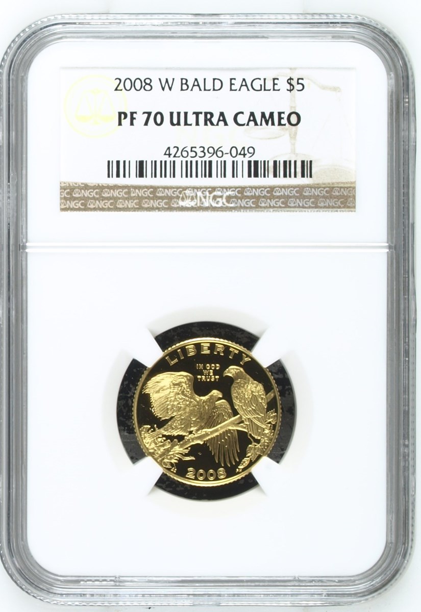 2008 W BALD EAGLE $5 PF | Coin Explorer | NGC