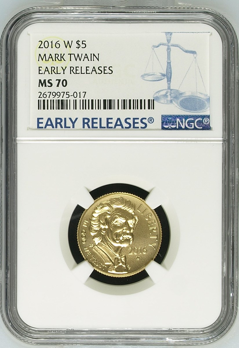 2016 W MARK TWAIN $5 MS | Coin Explorer | NGC