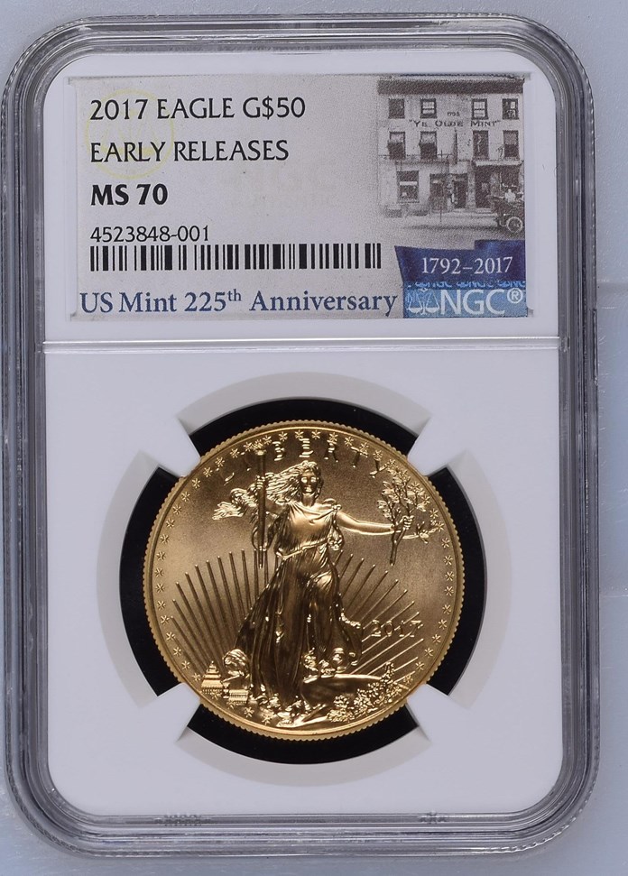 2017 EAGLE G$50 MS | Coin Explorer | NGC