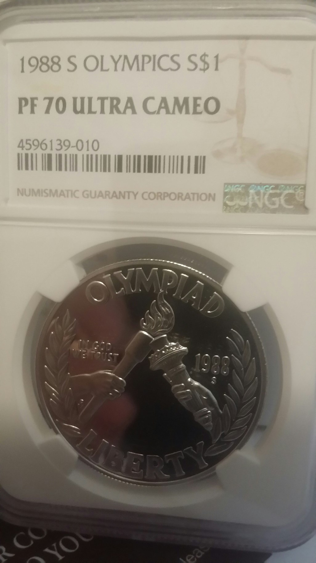 1988 S OLYMPICS S$1 PF | Coin Explorer | NGC