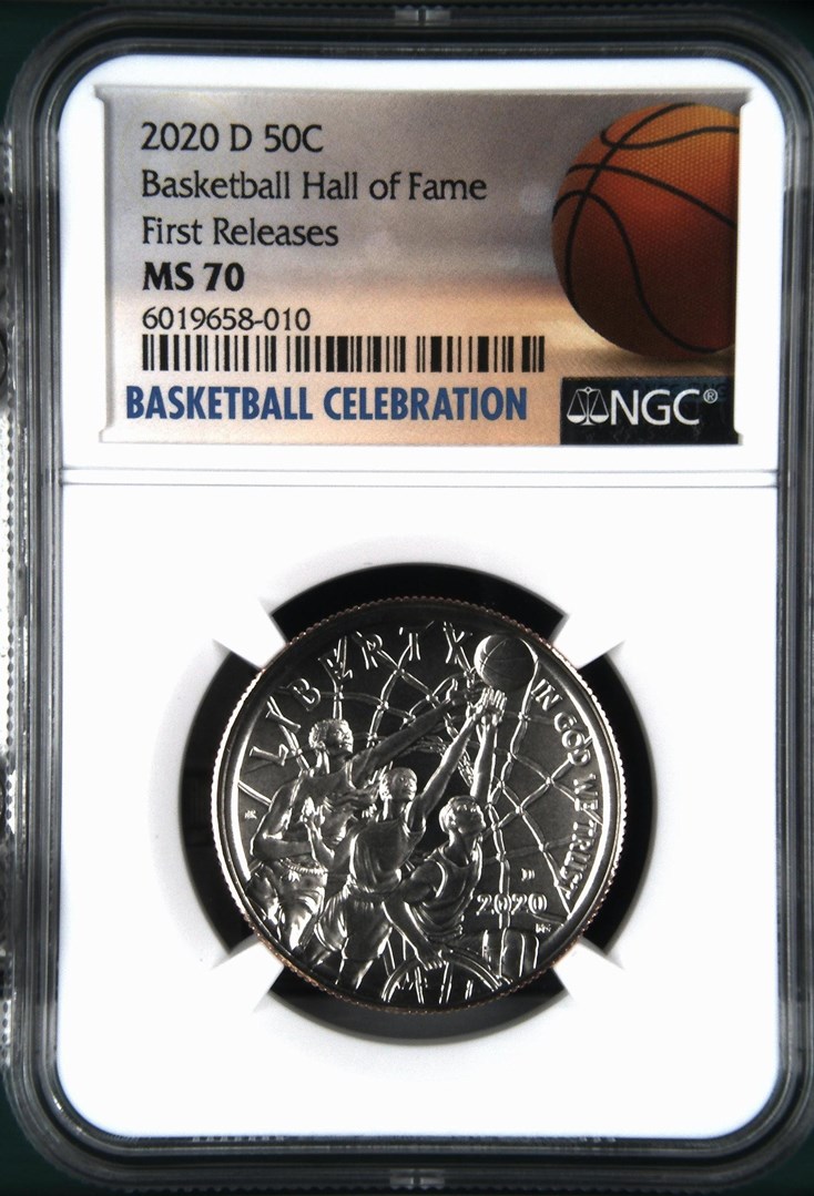 2020 D Basketball Hall of Fame 50C MS | Coin Explorer | NGC