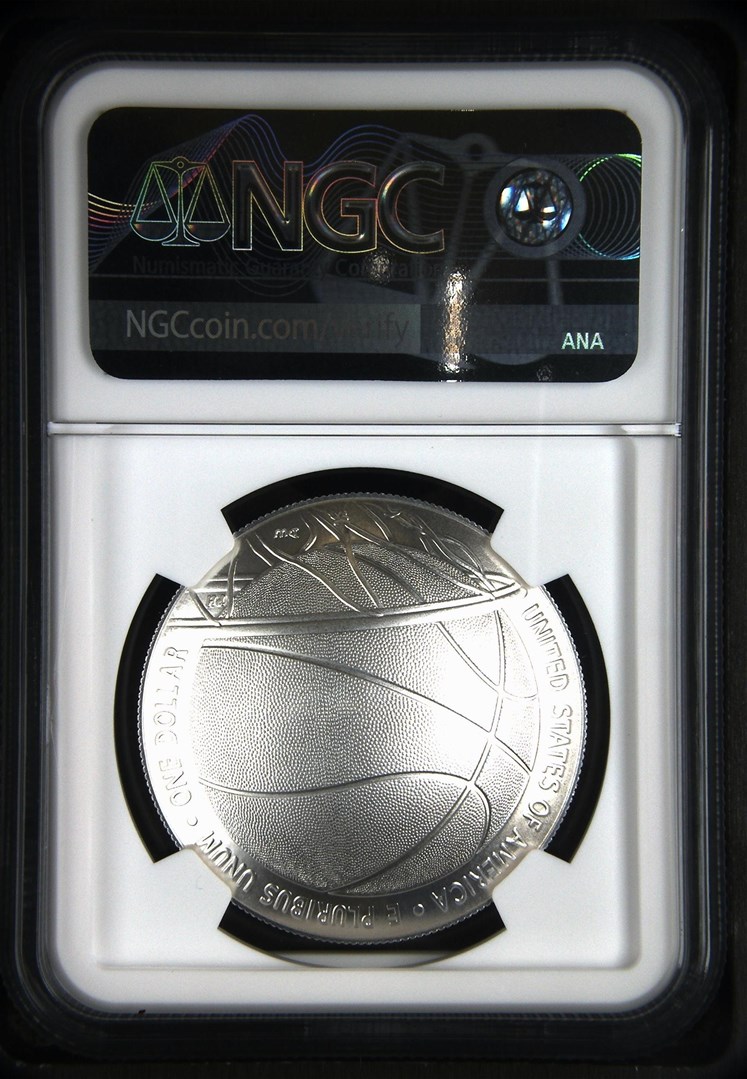 2020 P Basketball Hall of Fame S$1 MS | Coin Explorer | NGC