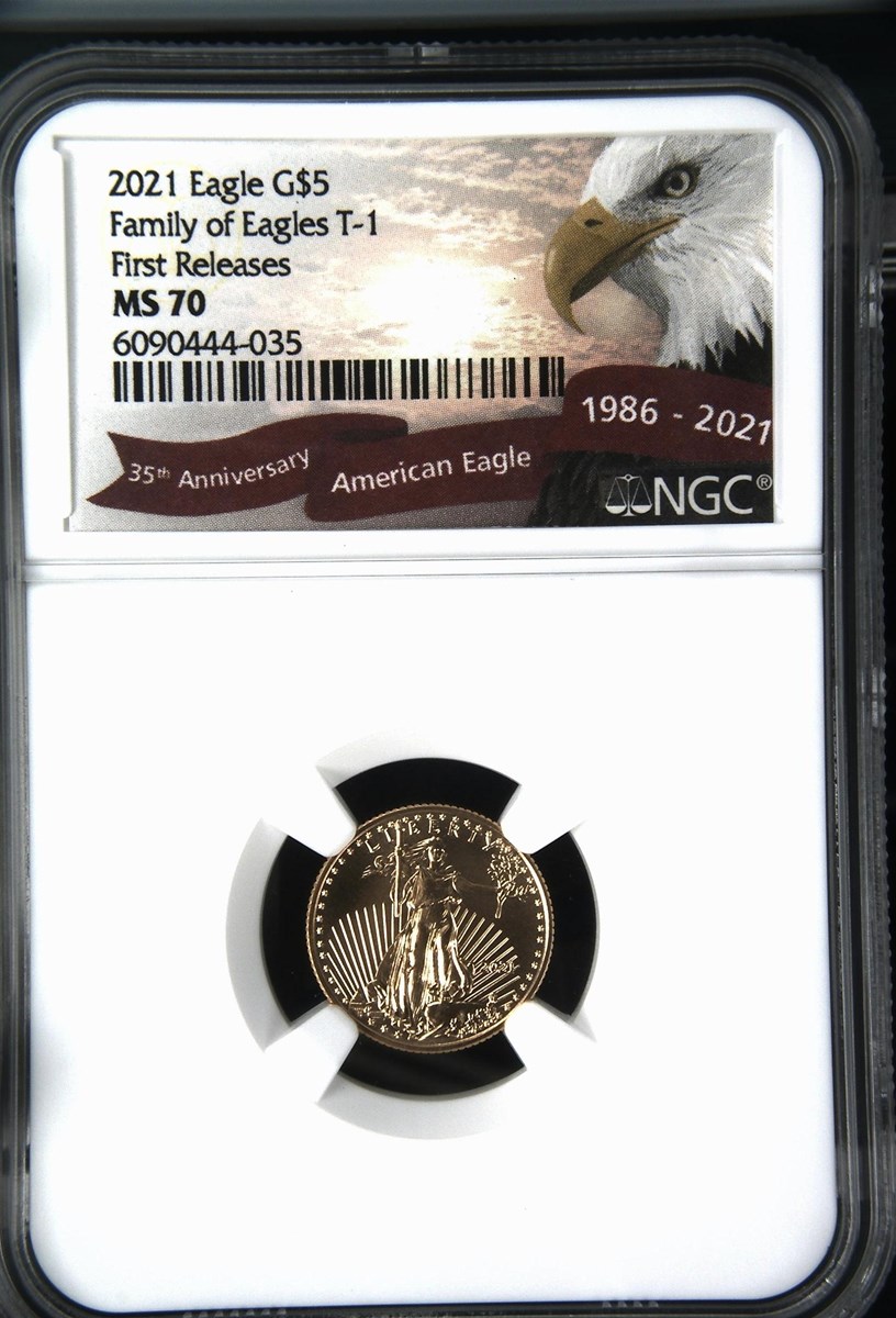 蓄音機 EAGLE NO5 ※2400010414152 2014 $5 Gold Eagle, Narrow Reeding (Regular Strike) Gold Eagles