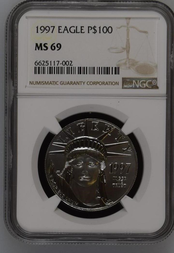 1997 EAGLE P$100 MS | Coin Explorer | NGC