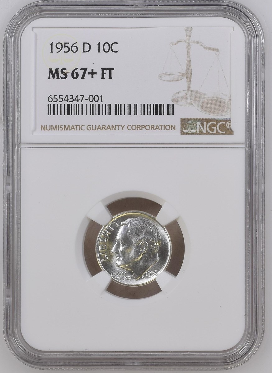 1956 D 10C MS | Coin Explorer | NGC