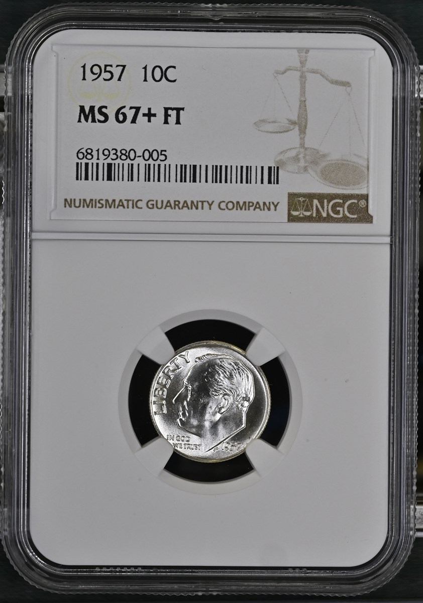 1957 10C MS | Coin Explorer | NGC