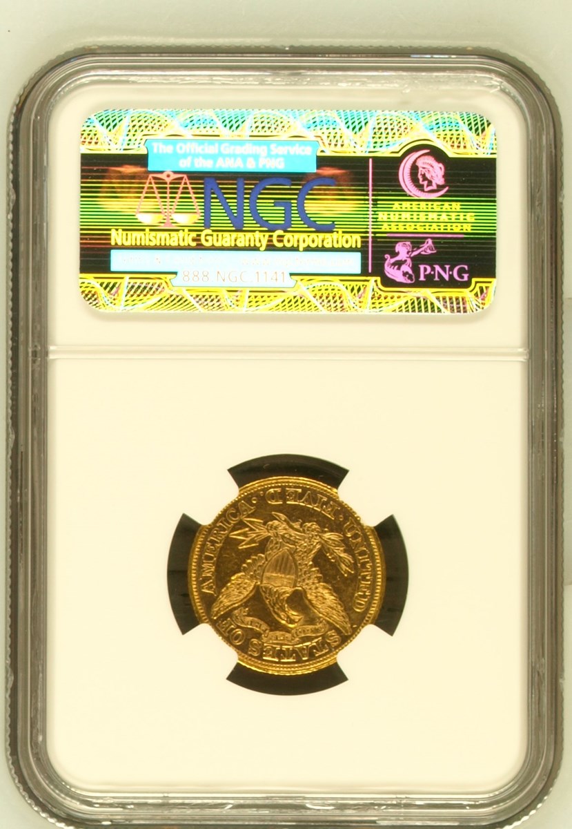 1866 MOTTO $5 MS | Coin Explorer | NGC