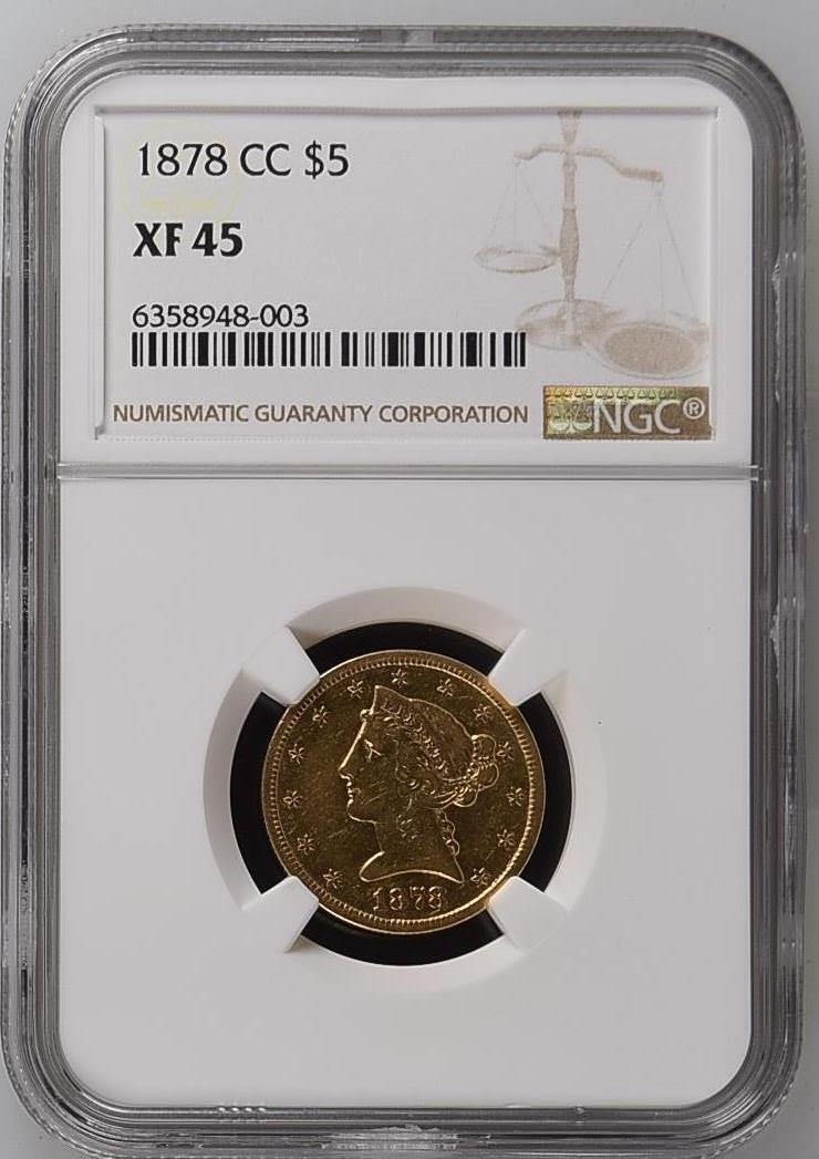 1878 CC $5 MS | Coin Explorer | NGC