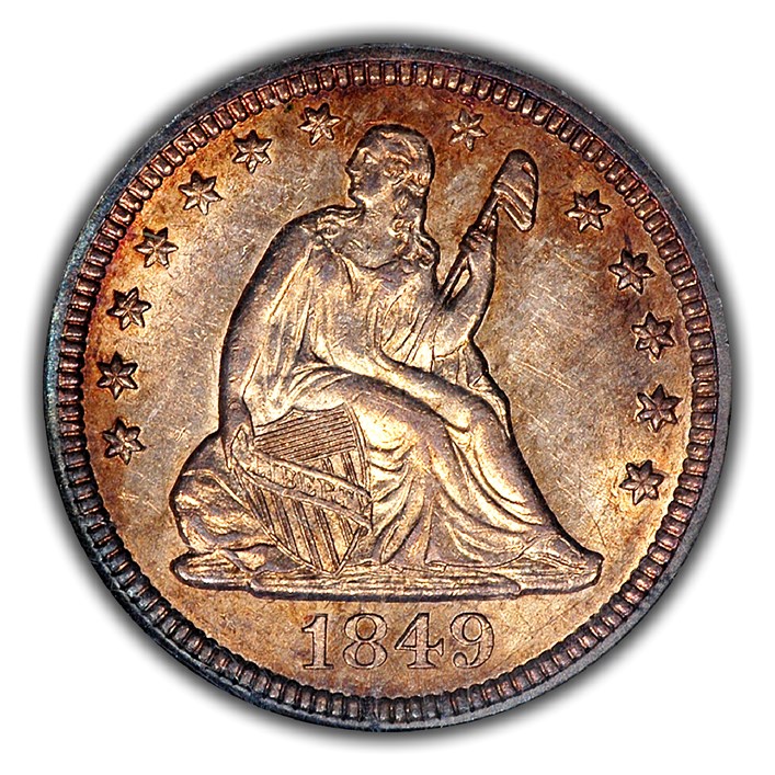1849 25C MS | Coin Explorer | NGC